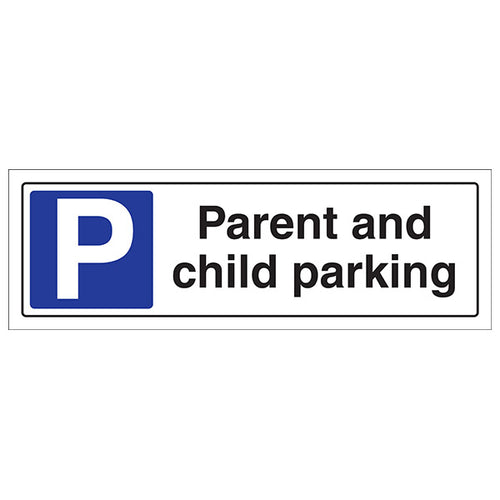 Parent And Child Parking Safety Sign Reserved Family Space