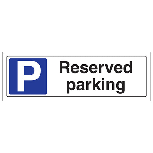 Reserved Parking Safety Sign For Parking Control Businesses