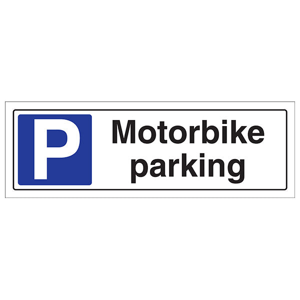 Motorbike Parking Safety Sign Parking Control For Site Manager