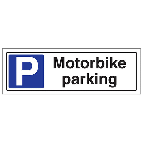 Motorbike Parking Safety Sign Parking Control For Site Manager