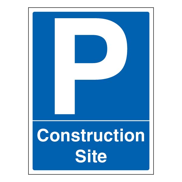 Construction Site Parking Safety Sign Durable For Managers