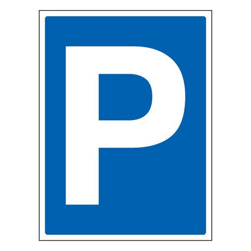 Parking Symbol Safety Sign Portrait Durable For Businesses