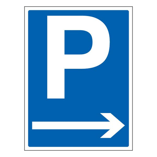 Parking Arrow Right Safety Sign Durable For Managers