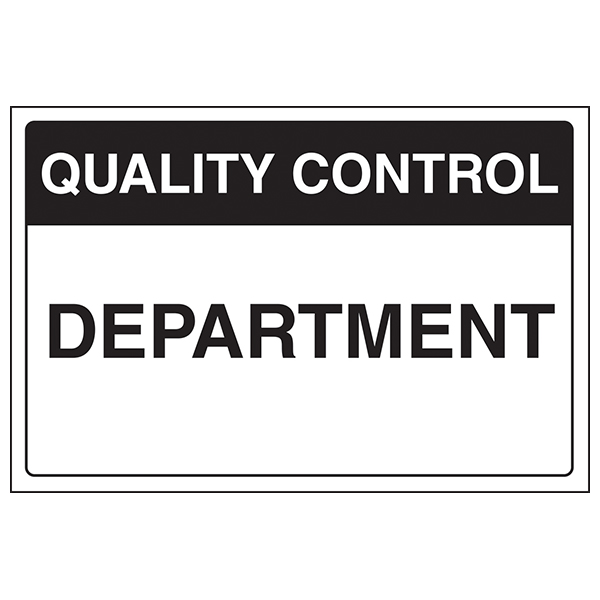 Quality Control Safety Sign EN ISO 7010 Compliant For Staff