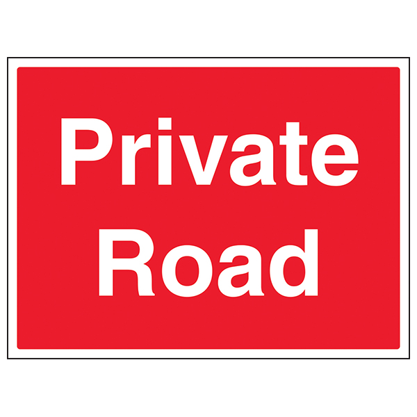 Private Road Safety Sign Large Landscape Durable For Owners