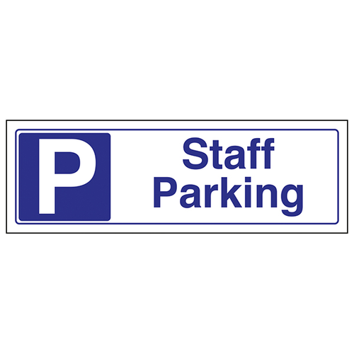 Staff Parking Safety Sign Durable Compliant For Employers