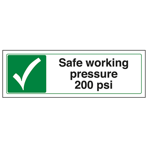 200 Psi Safety Sign Durable EN ISO 7010 For Landscapers