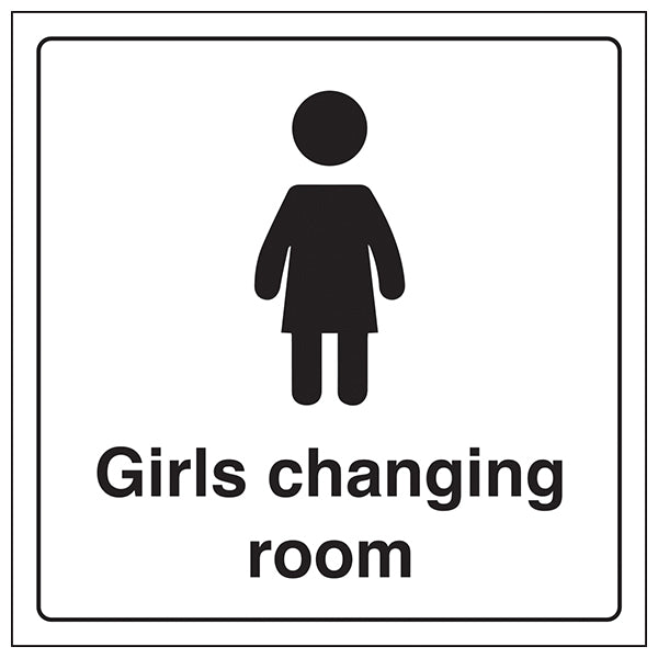 Girls Changing Room Safety Sign For Facilities EN ISO
