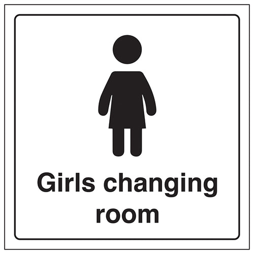 Girls Changing Room Safety Sign For Facilities EN ISO