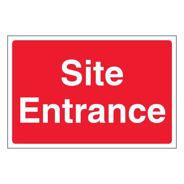 Site Entrance Safety Sign Large Landscape For Worksites