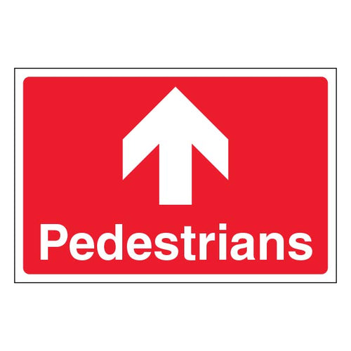 Pedestrians Safety Sign Official Durable Workplace Route