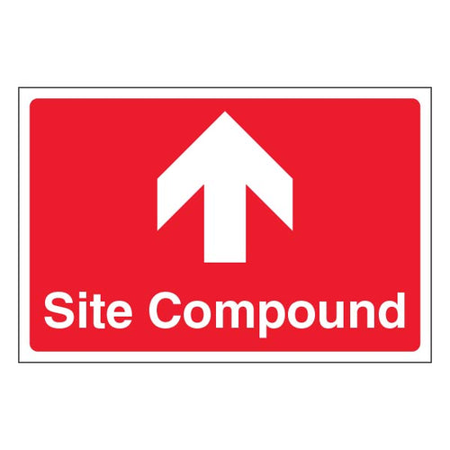 Site Compound Arrow Up Safety Sign For High Visibility