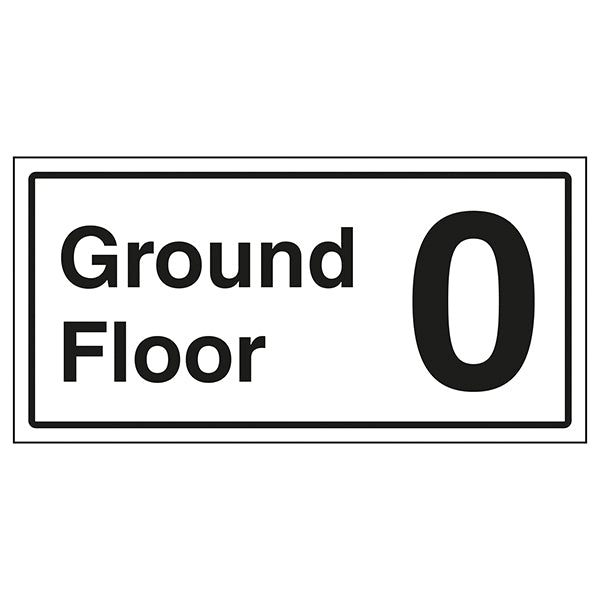 Ground Floor Safety Sign Clear Wayfinding For Visitors