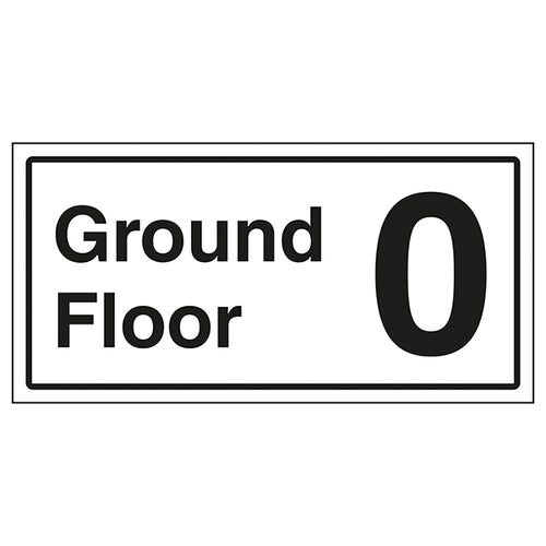 Ground Floor Safety Sign Clear Wayfinding For Visitors