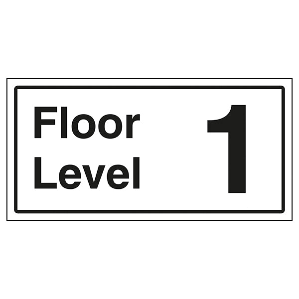 Floor Level 1 Safety Sign Clear Navigation For Visitors
