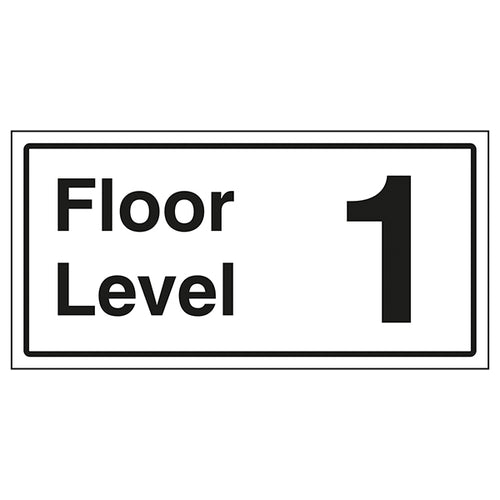 Floor Level 1 Safety Sign Clear Navigation For Visitors