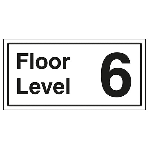 Floor Level 6 Safety Sign For Staff And Visitors Essential