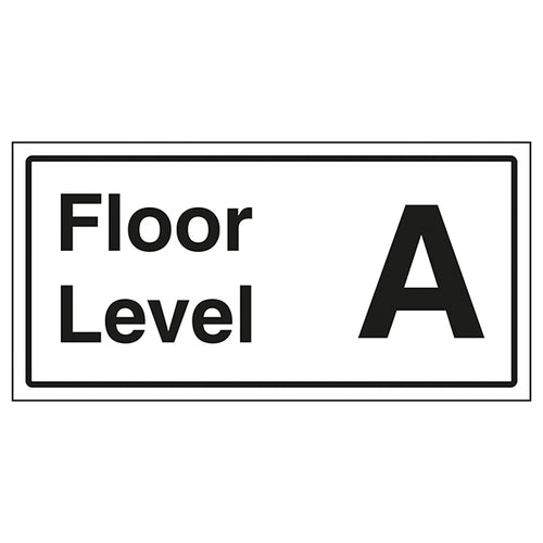 Floor Level A Safety Sign Durable Wayfinding For Visitors