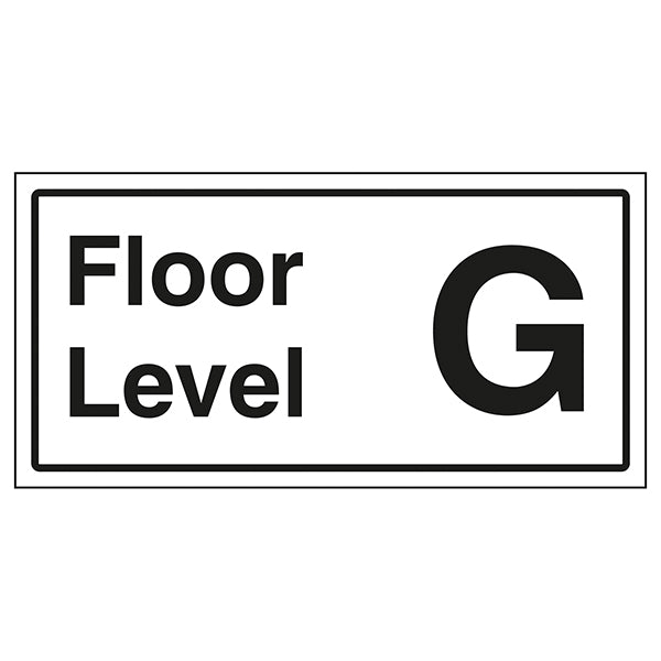 Floor Level G Safety Sign Easy Navigation For Visitors