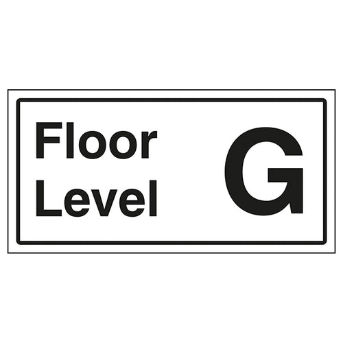 Floor Level G Safety Sign Easy Navigation For Visitors