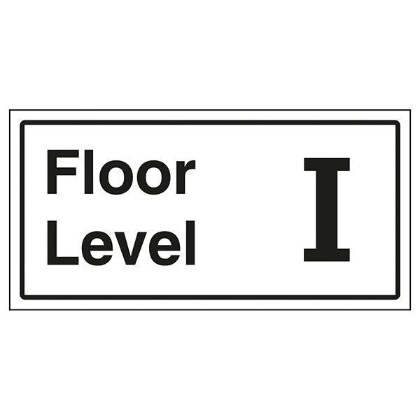 Floor Level I Safety Sign Clear Wayfinding For Visitors