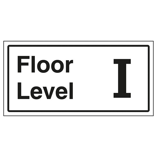 Floor Level I Safety Sign Clear Wayfinding For Visitors