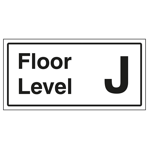 Floor Level J Safety Sign Clear Wayfinding For Visitors