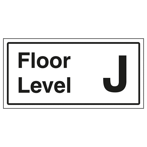 Floor Level J Safety Sign Clear Wayfinding For Visitors