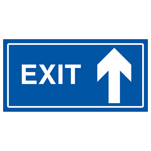 Exit Arrow Up Safety Sign Clear Direction For Facilities