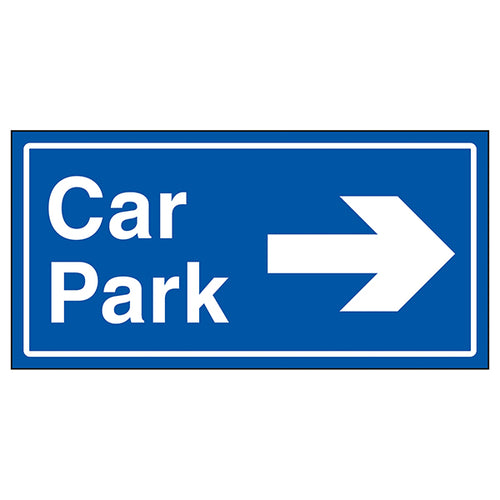 Car Park Arrow Right Safety Sign Durable Guide For Visitors