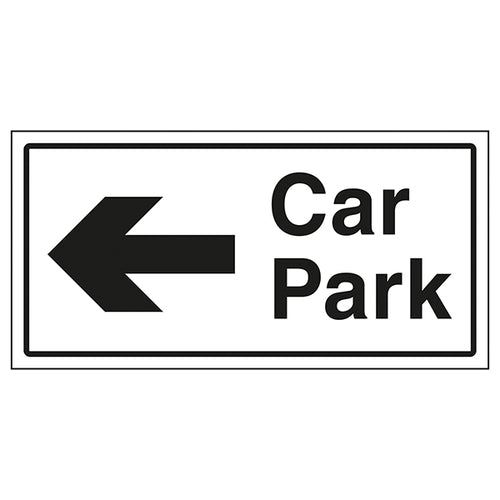 Car Park Arrow Left Safety Sign Easy Navigation For Drivers