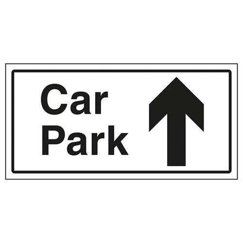 Car Park Arrow Up Safety Sign Wayfinding For Visitors