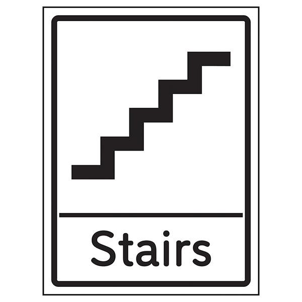 Stairway Safety Sign Clear Durable For Workplaces Staff