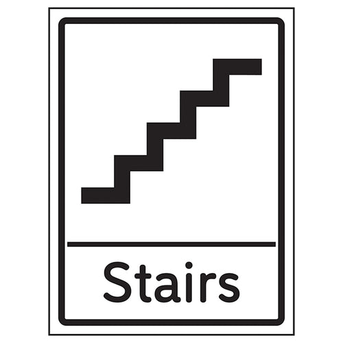 Stairway Safety Sign Clear Durable For Workplaces Staff