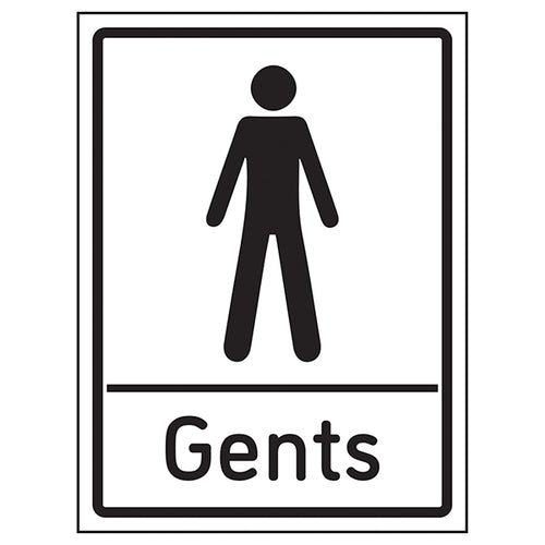 Gents Toilets Safety Sign Durable Compliant Facility