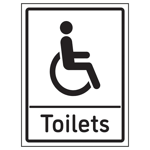 Disabled Toilets Safety Sign EN ISO 7010 For Facilities