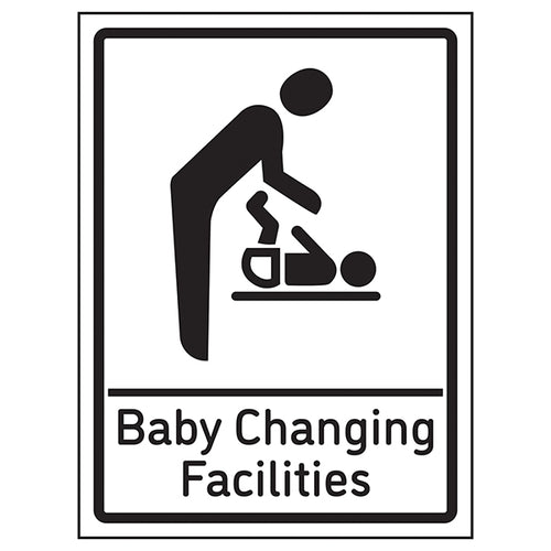 Baby Changing Facilities Self Adhesive Safety Sign Parents