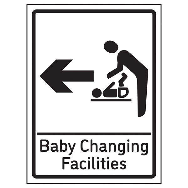 Baby Changing Facility Safety Sign Self Adhesive For Public