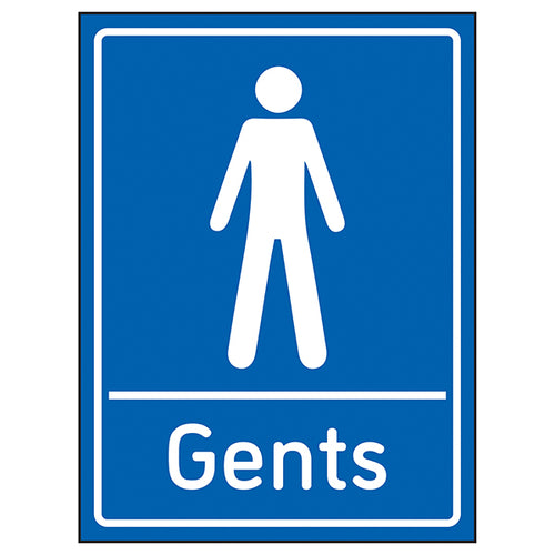 Gents Toilets Safety Sign High Visibility For Facilities