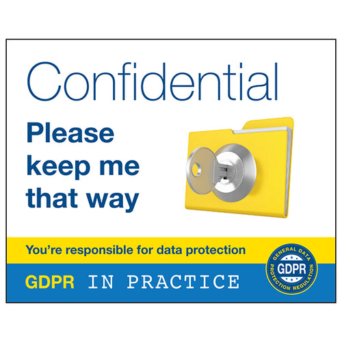 GDPR Sticker - Confidential Please Keep Me That Way
