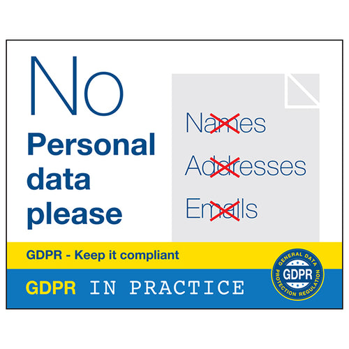 GDPR Sticker - No Personal Data Please