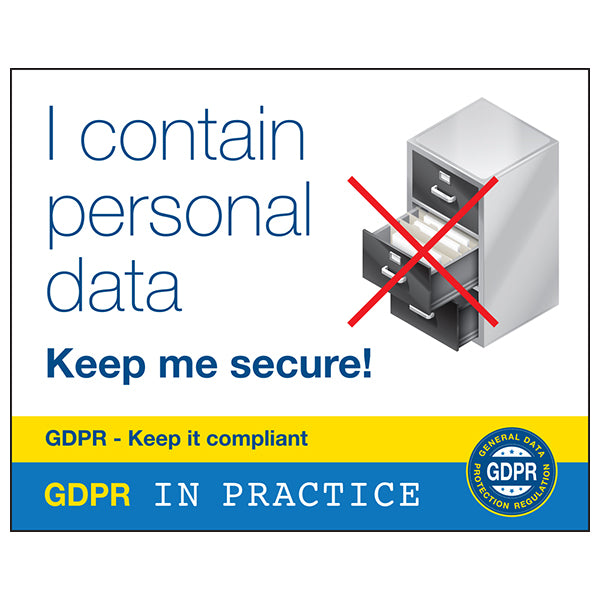 GDPR Sticker - I Contain Personal Data Keep Me Secure