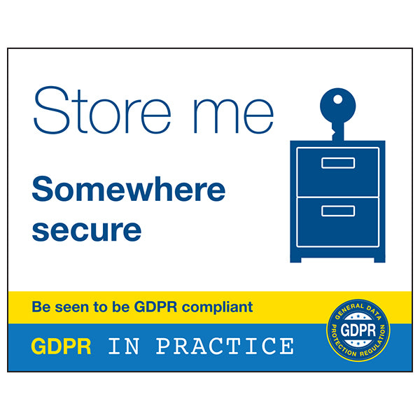 GDPR Sticker - Store Me Somewhere Secure