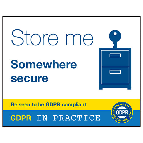 GDPR Sticker - Store Me Somewhere Secure