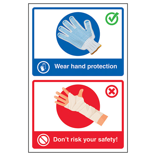 Hand Protection Safety Sign Essential For Employees
