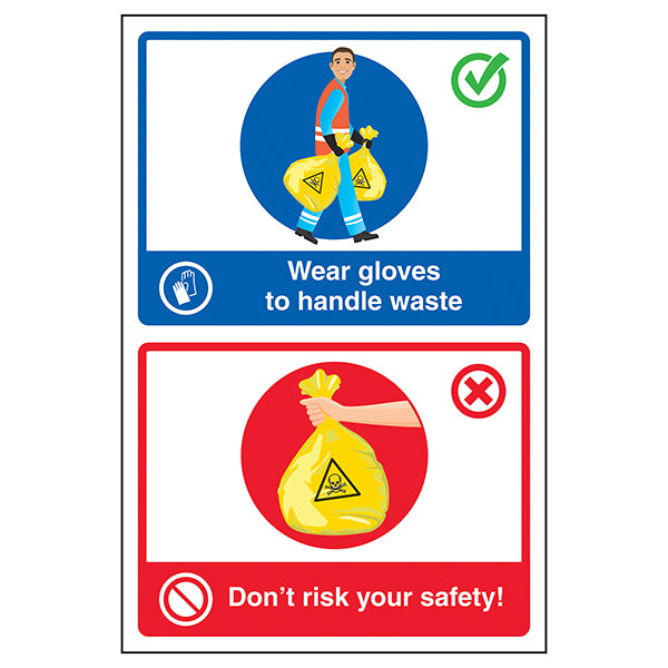 Wear Gloves Safety Sign For Workplace Protection Staff