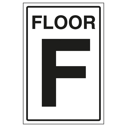 Floor F Safety Sign Clear Wayfinding For Visitors Staff
