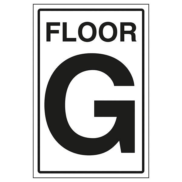 Floor G Safety Sign High Visibility Durable For Workplaces