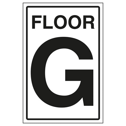 Floor G Safety Sign High Visibility Durable For Workplaces