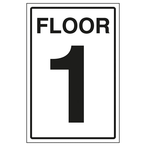 Floor 1 Safety Sign Clear Wayfinding For Visitors Staff
